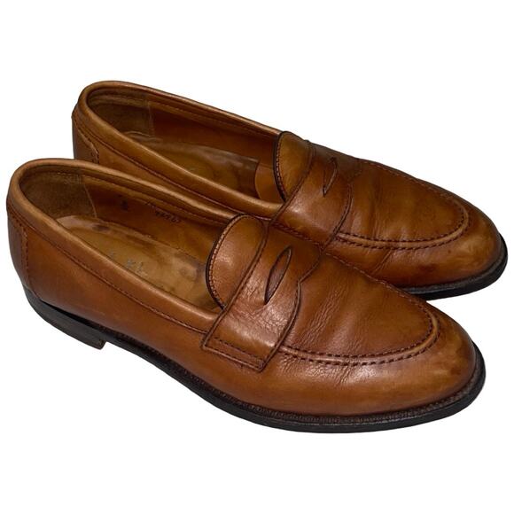 Alden New England Brown Leather Penny Loafers    Size: 9 B/D - Picture 2 of 9